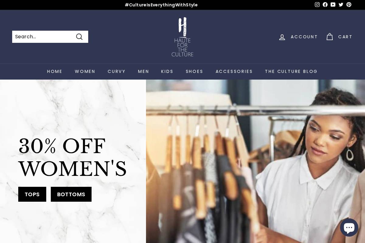 hauteftculture.com homepage screenshot