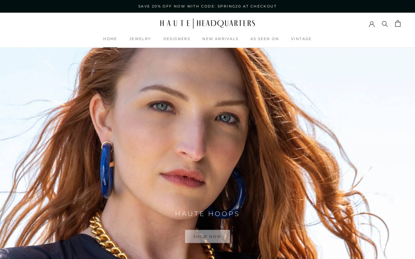 hauteheadquarters.com homepage screenshot