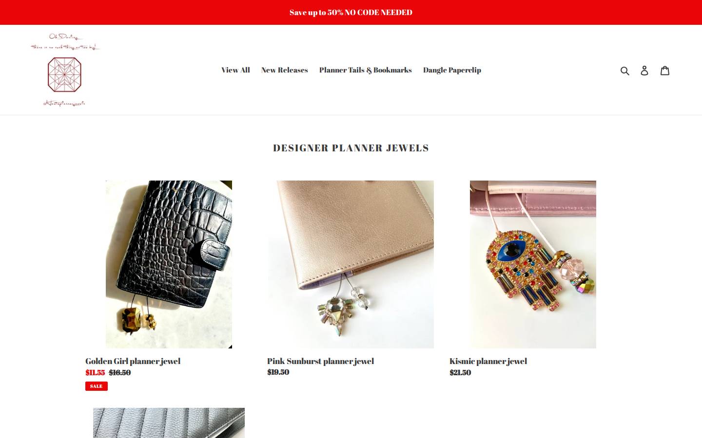 hauteplannerjewels.com homepage screenshot