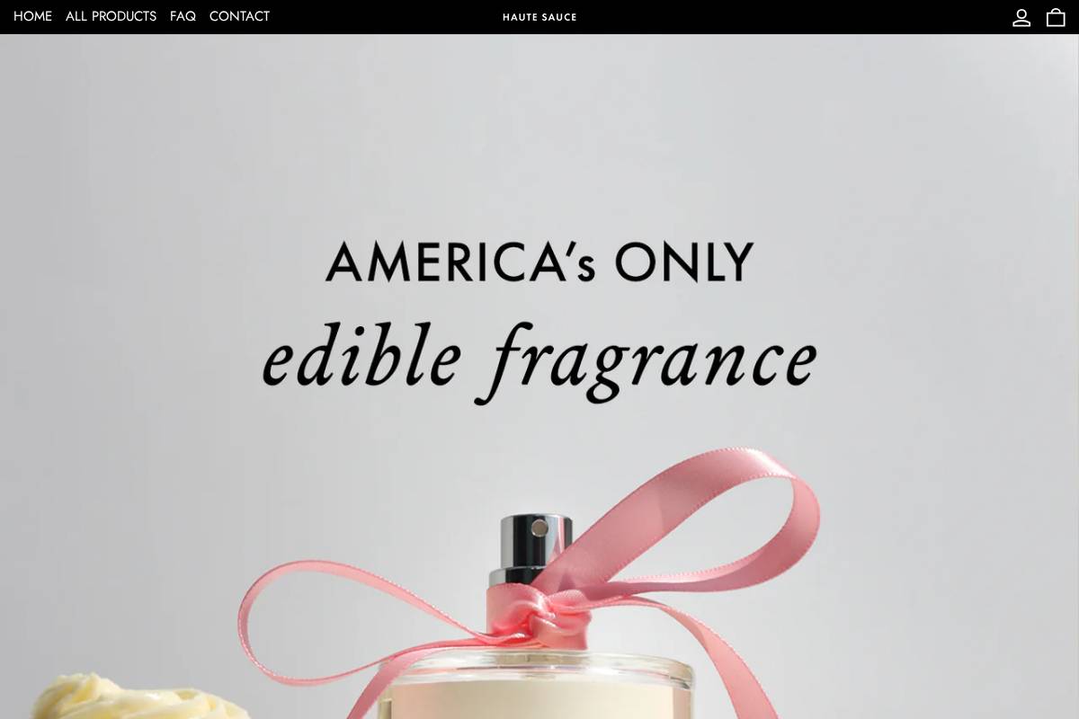 Hautesaucebeauty homepage screenshot