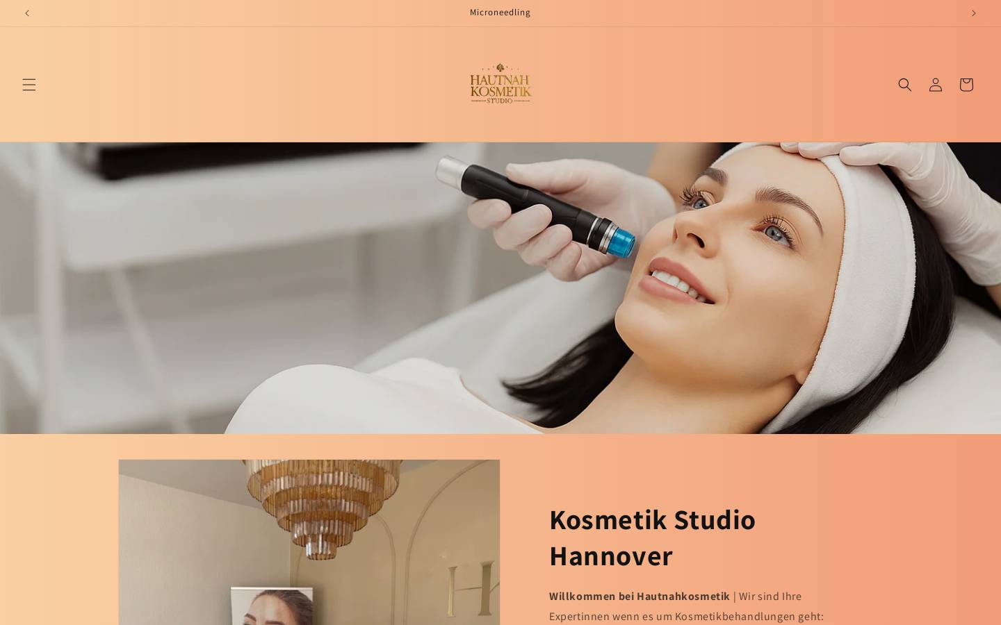 hautnahkosmetik.studio homepage screenshot