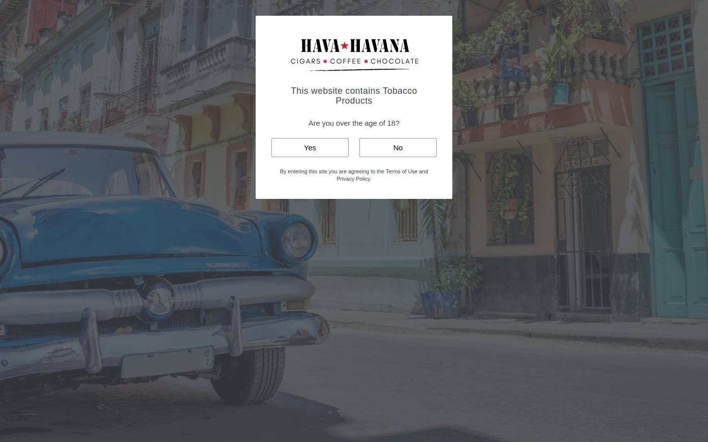 havahavana.com homepage screenshot