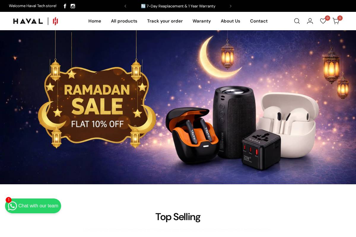 havaltech.com.pk homepage screenshot