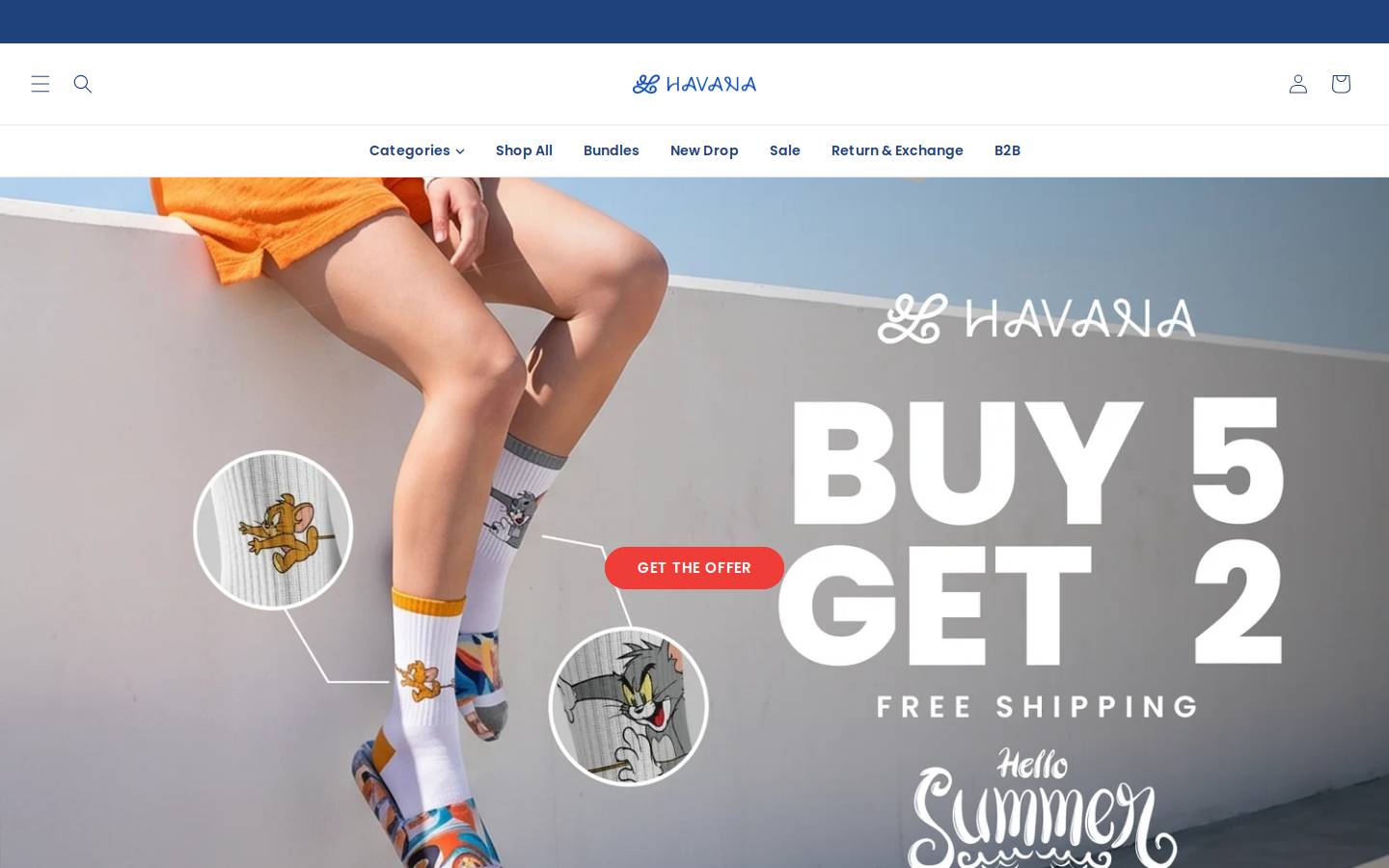 havanasocksiq.com homepage screenshot