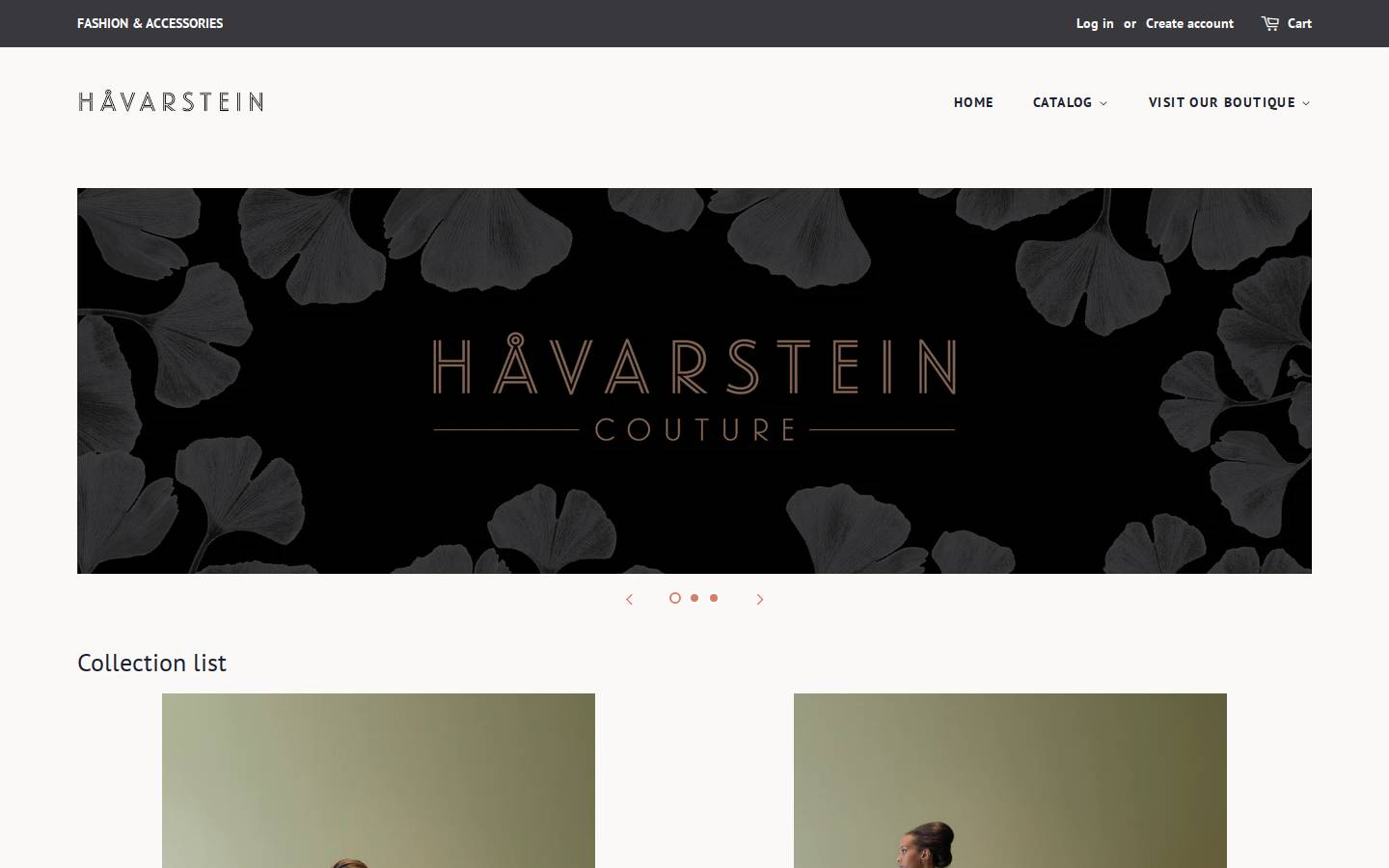 havarstein.no homepage screenshot