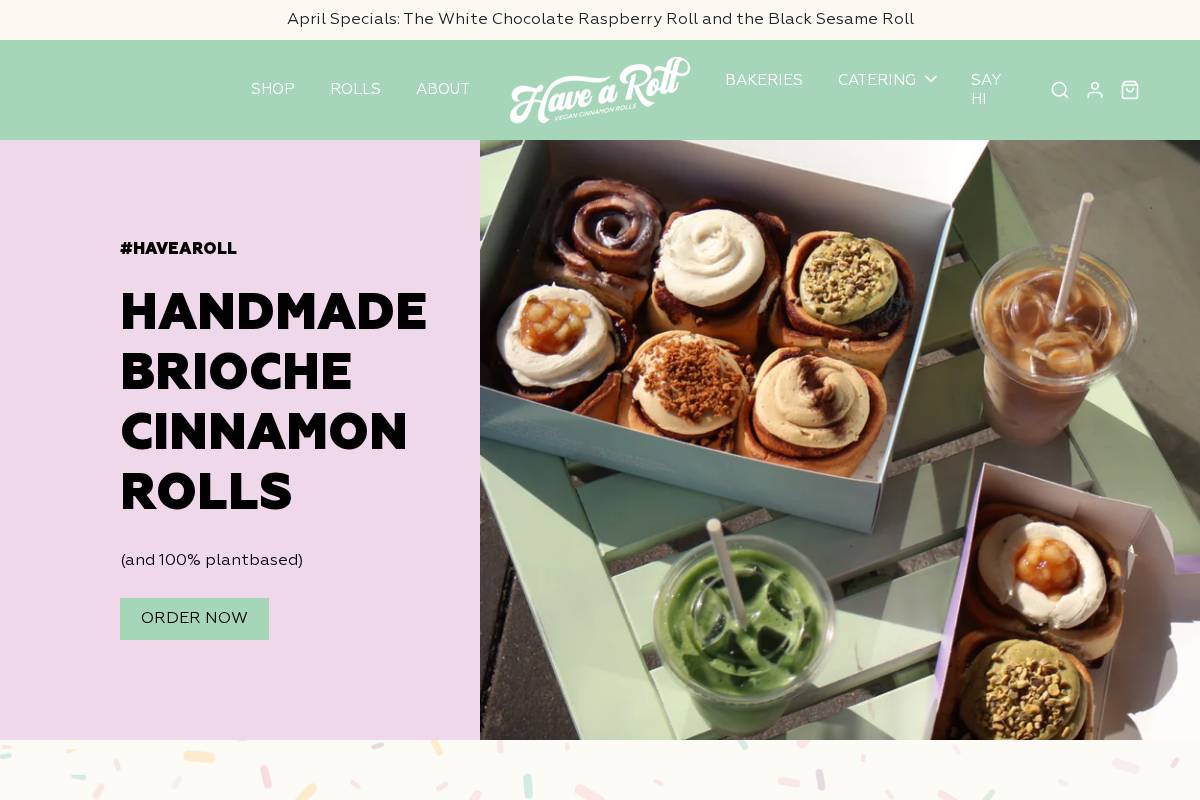 havearoll.com homepage screenshot