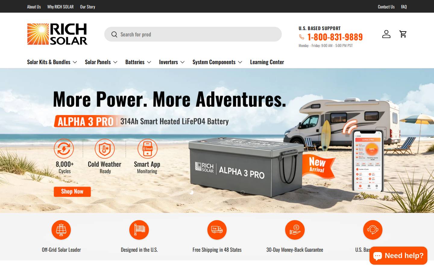 haveasolarday.com homepage screenshot