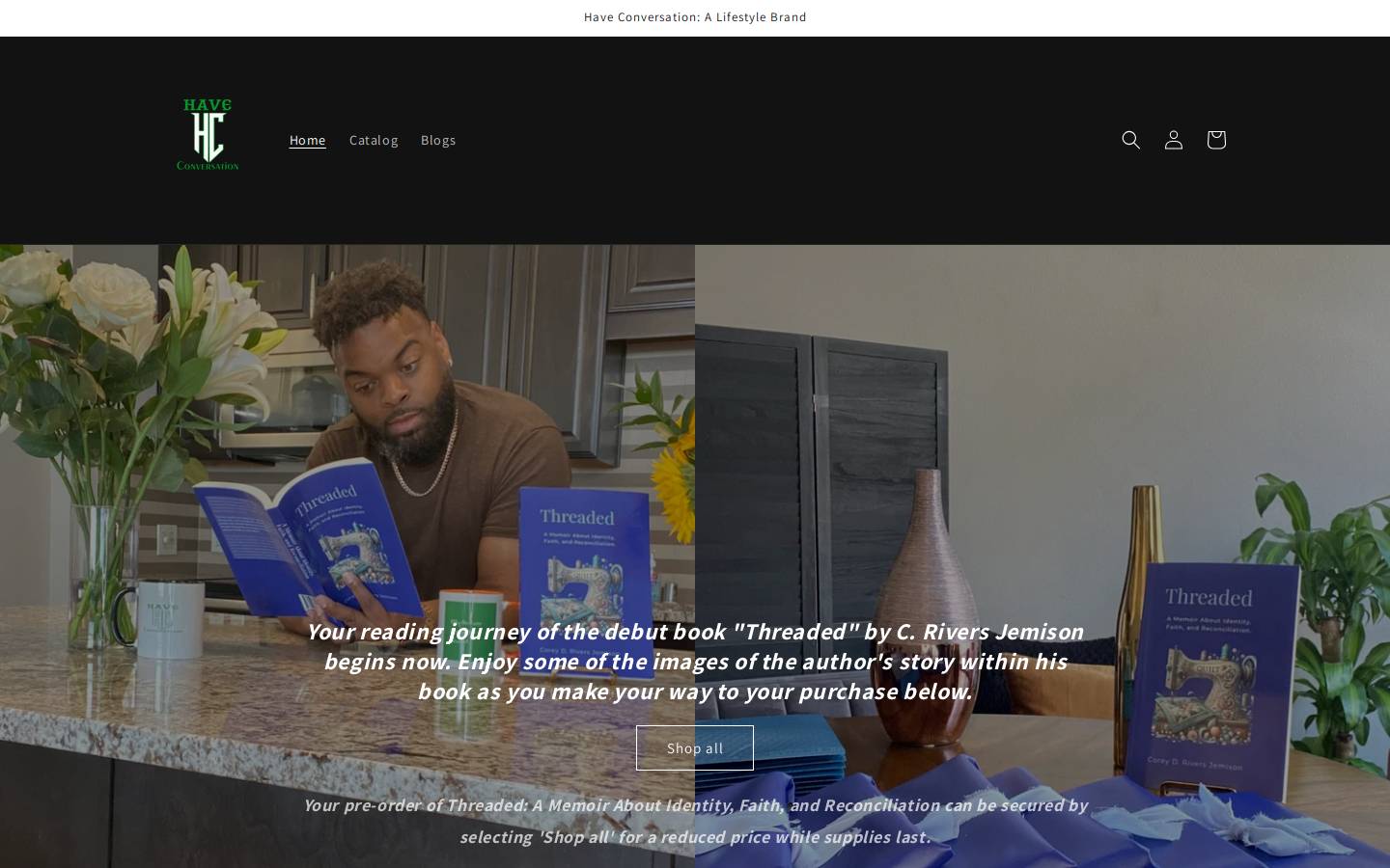 haveconversation.com homepage screenshot