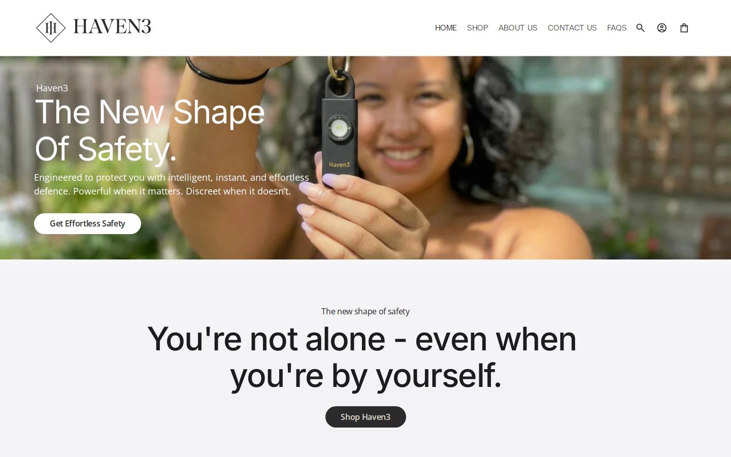 haven3.com.au homepage screenshot