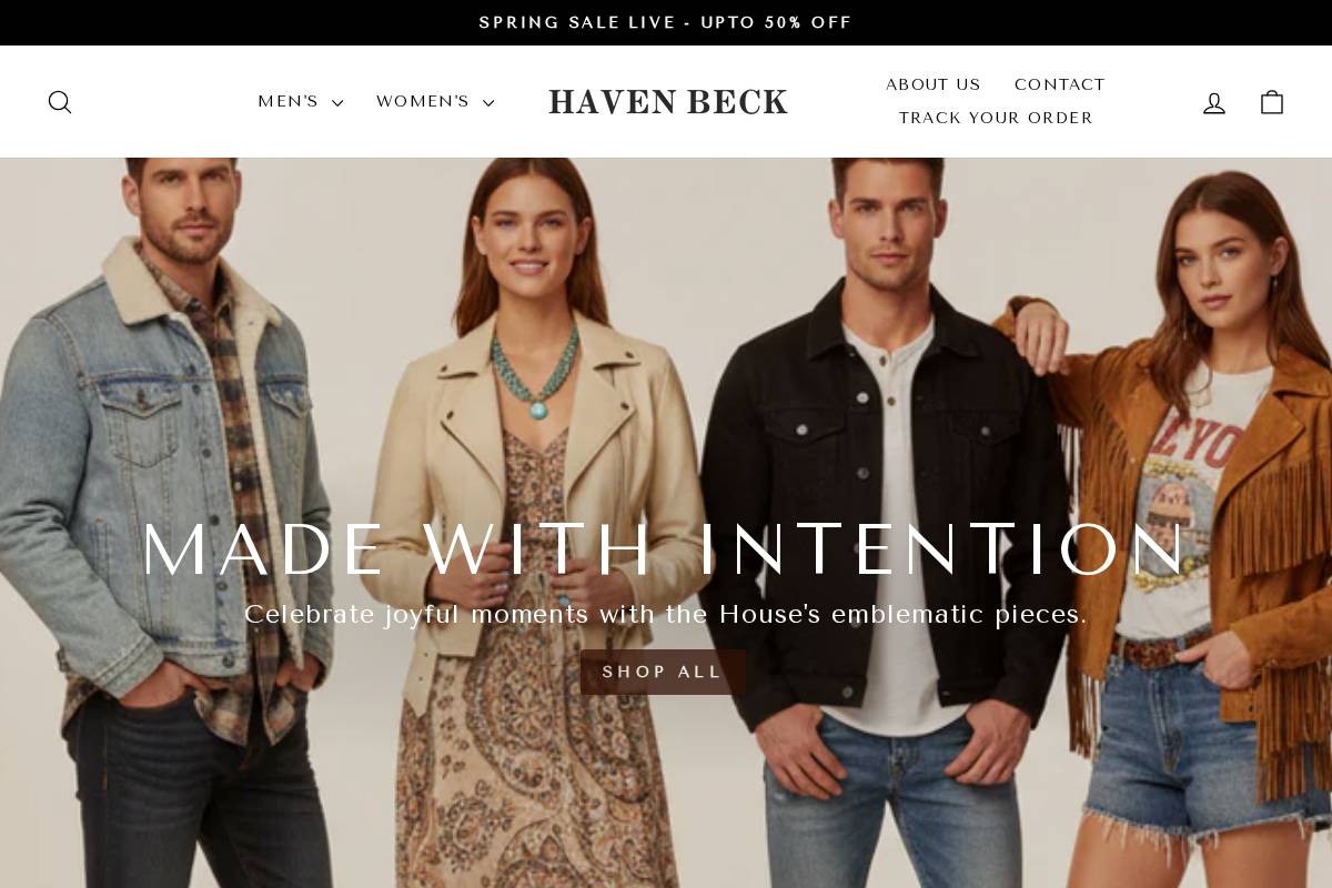 Havenbeck homepage screenshot