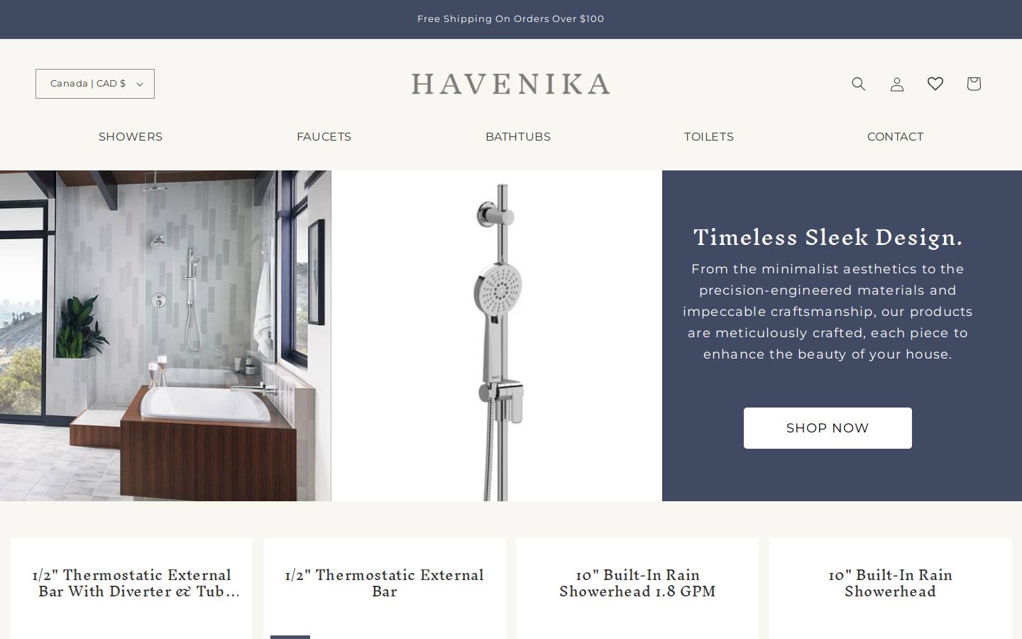havenika.com homepage screenshot