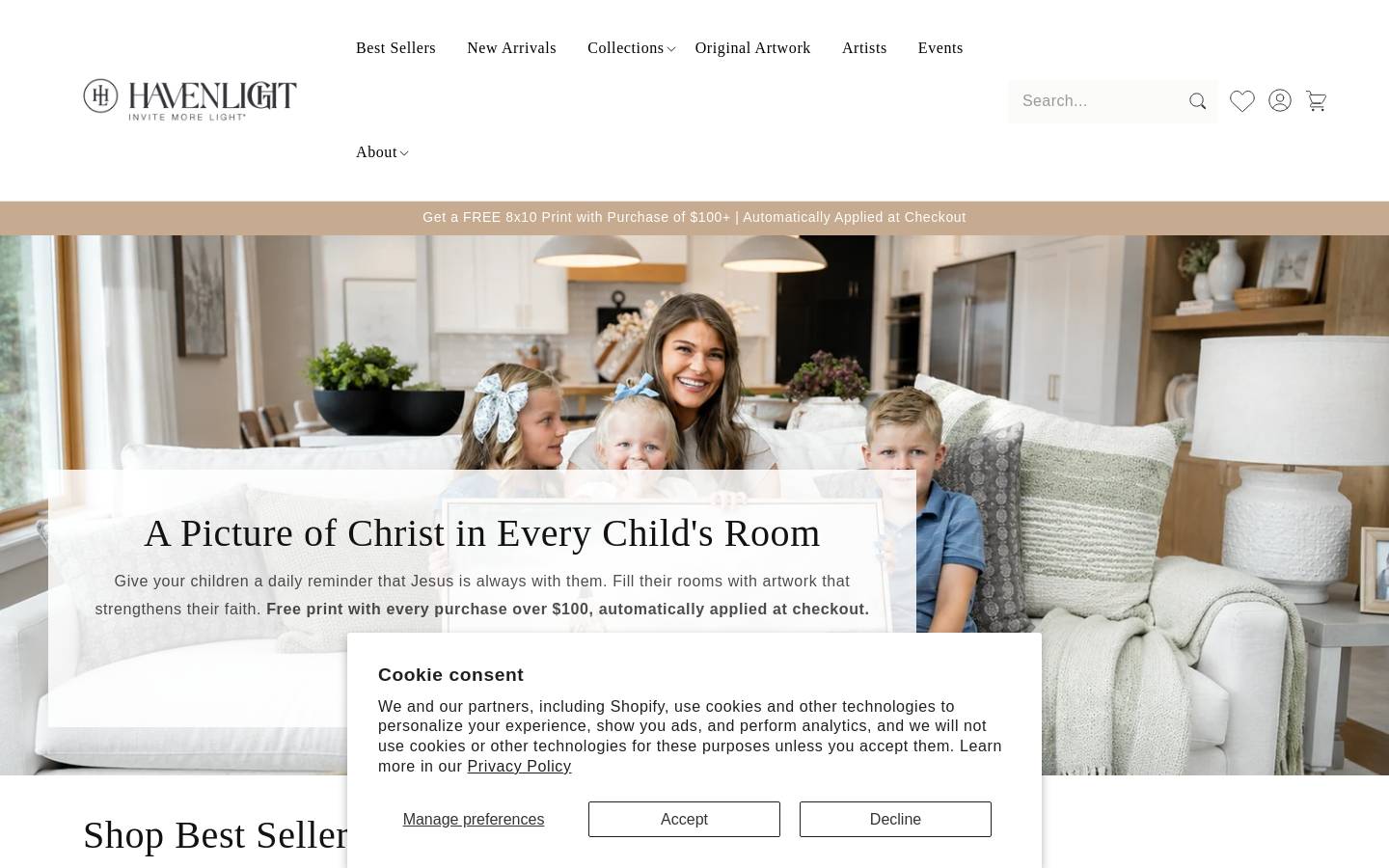 Havenlight homepage screenshot