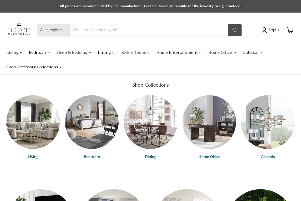 havenmercantilemo.com homepage screenshot