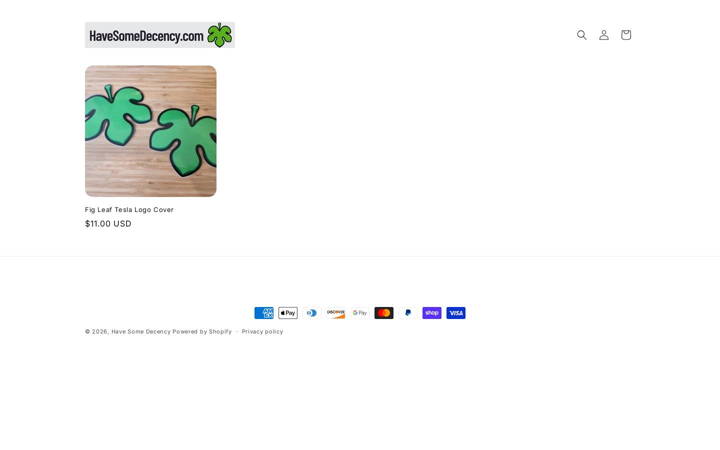 havesomedecency.com homepage screenshot
