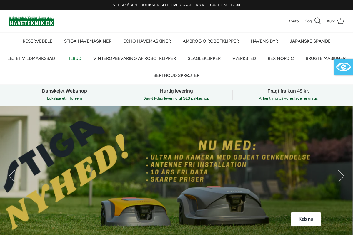 HAVETEKNIK.DK homepage screenshot