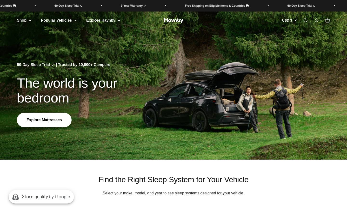 Havnby homepage screenshot