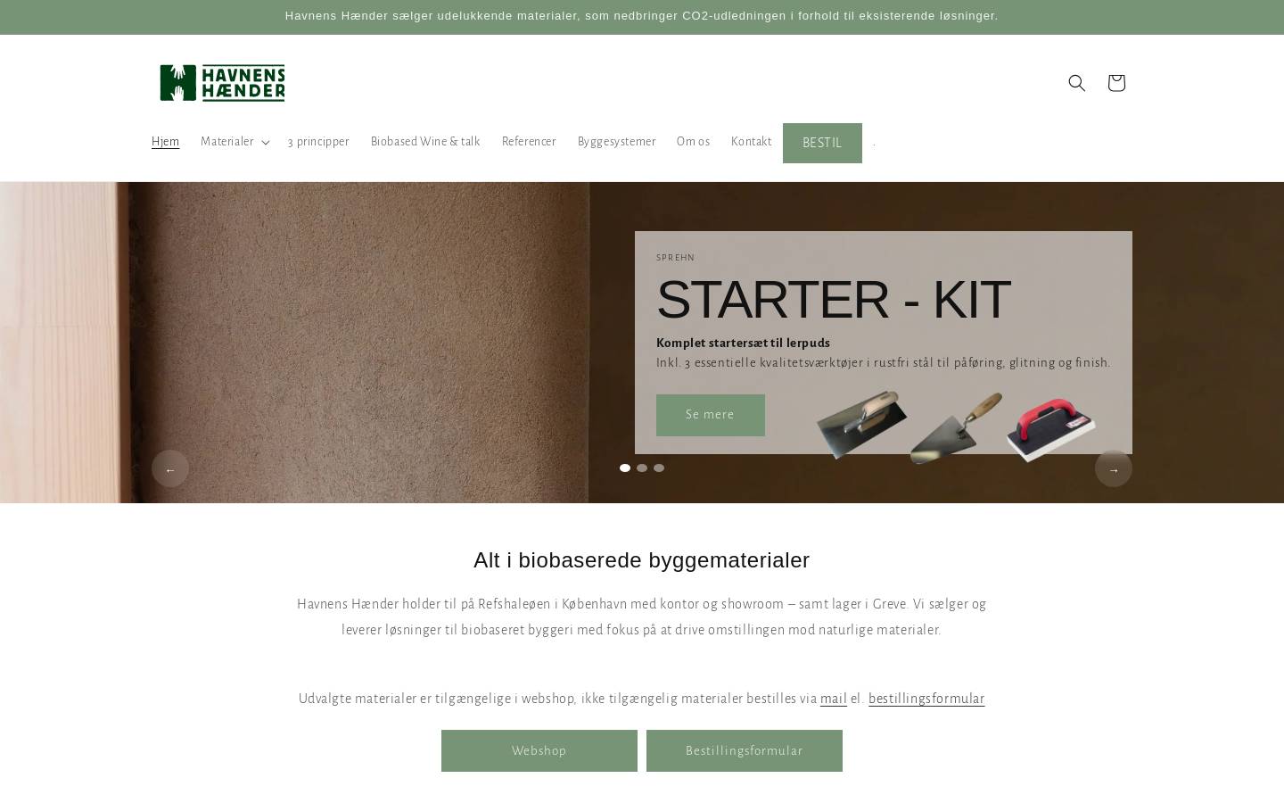 havnens-h.dk homepage screenshot