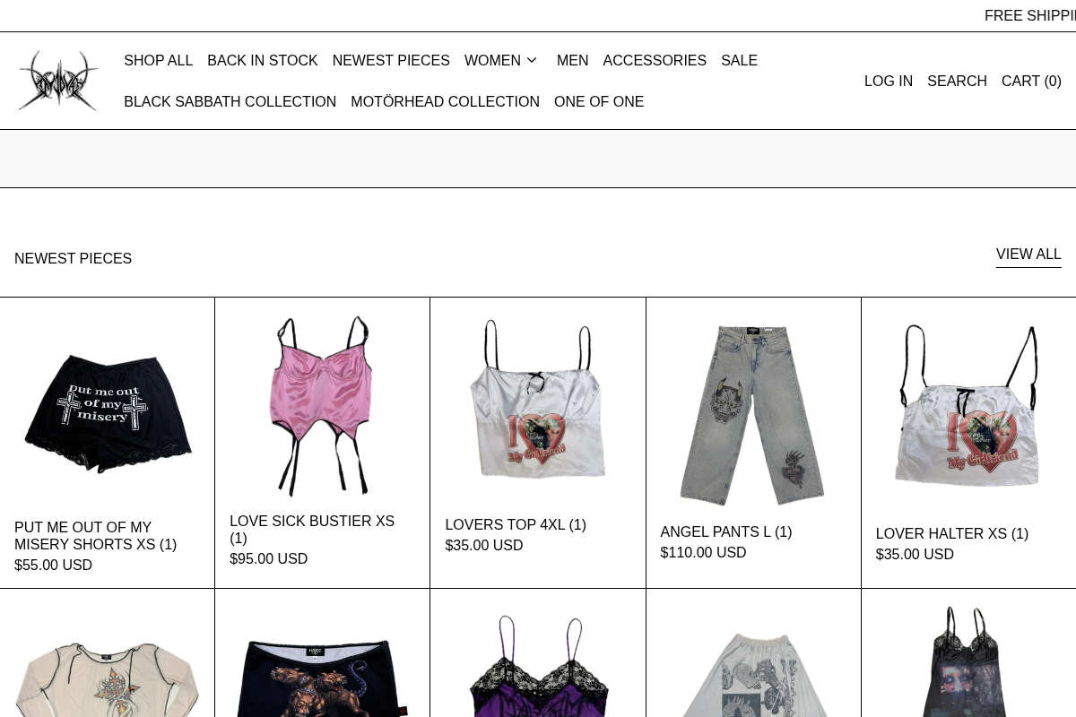 HAVOC homepage screenshot