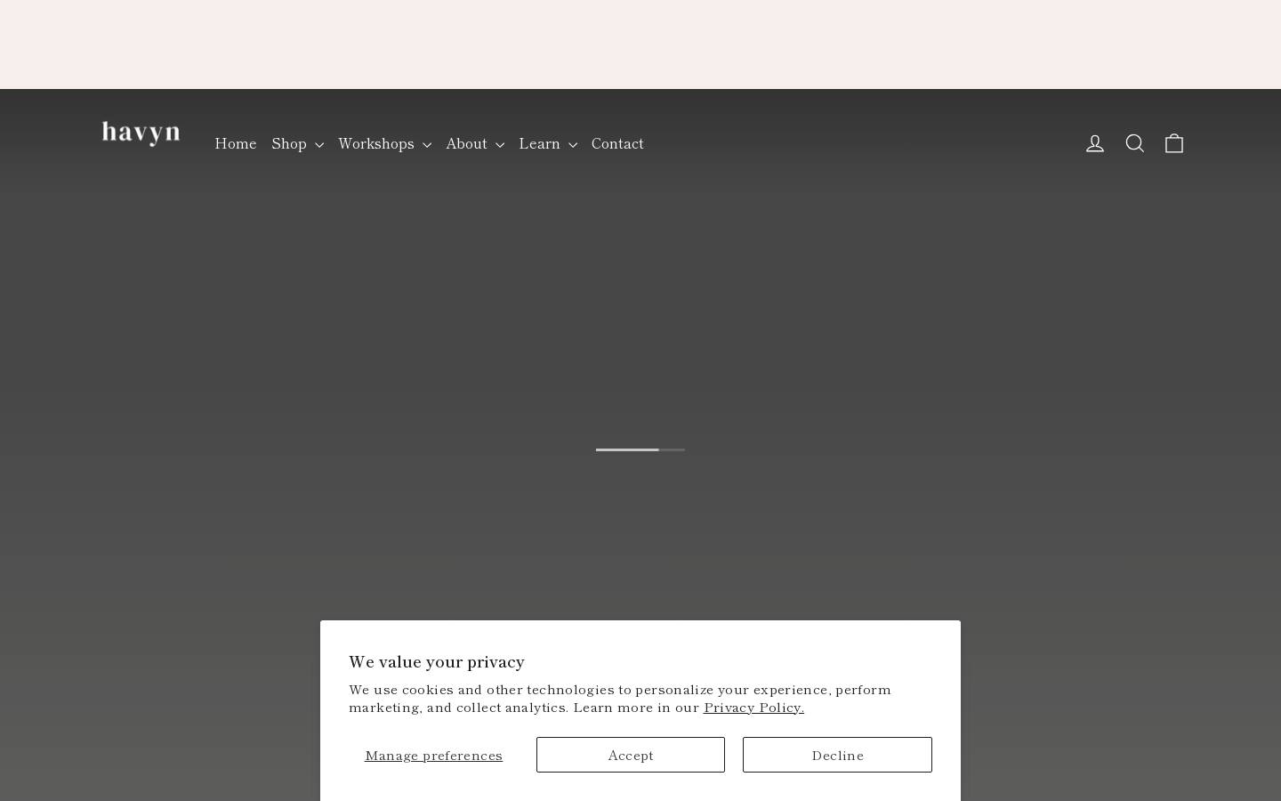 havynco.com homepage screenshot