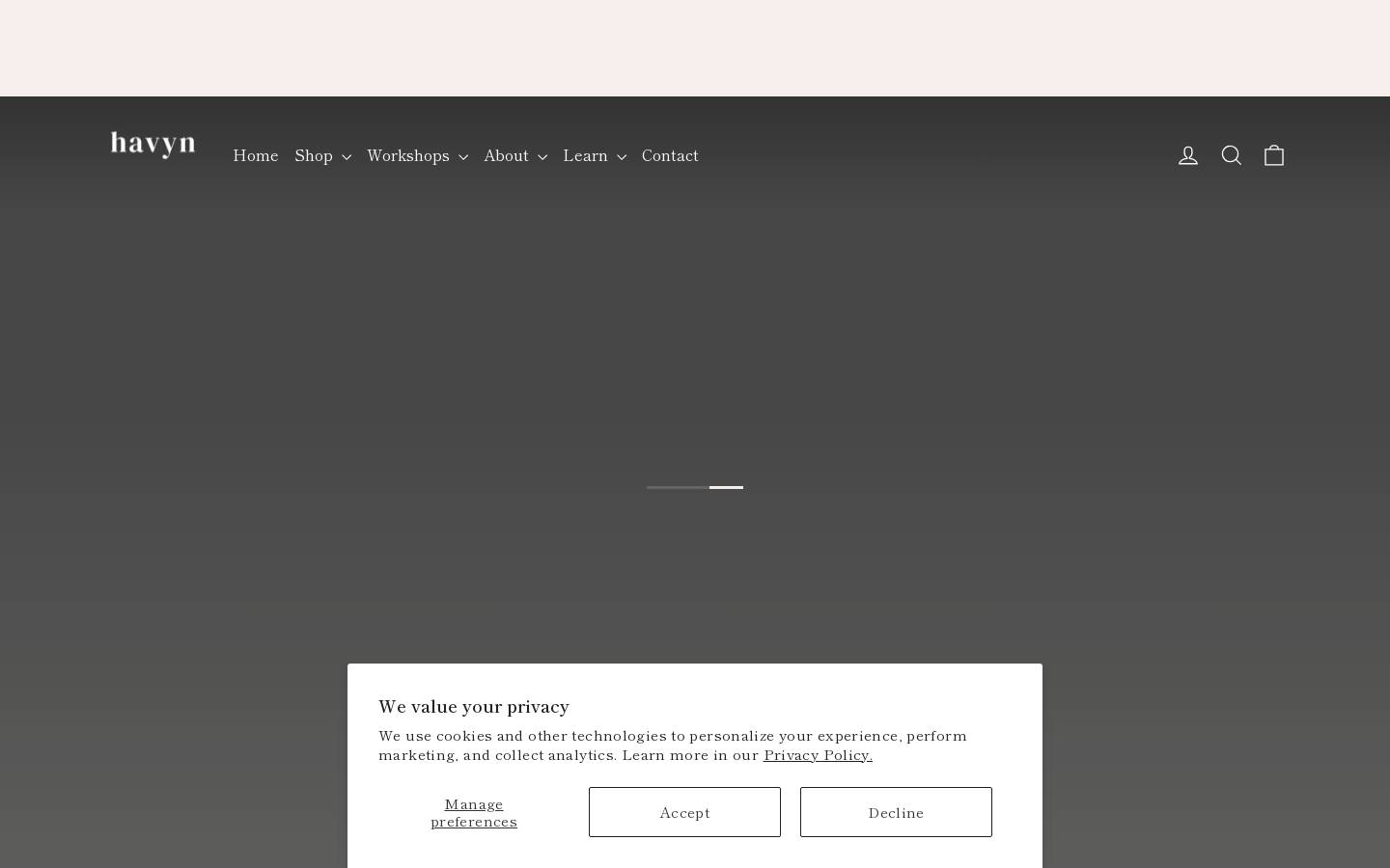 havynstudio.com homepage screenshot