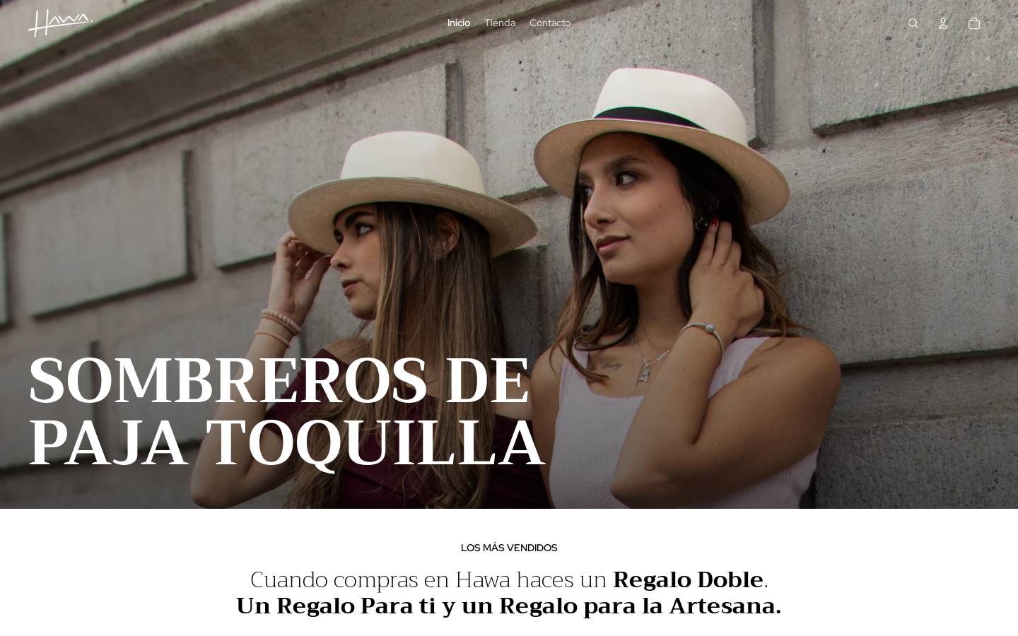 hawahats.com homepage screenshot