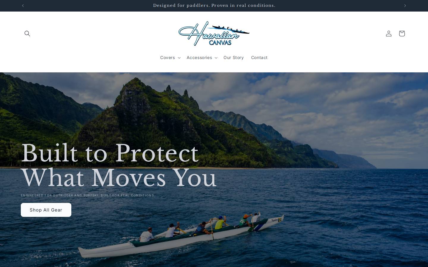 hawaiianoutrigger.com homepage screenshot