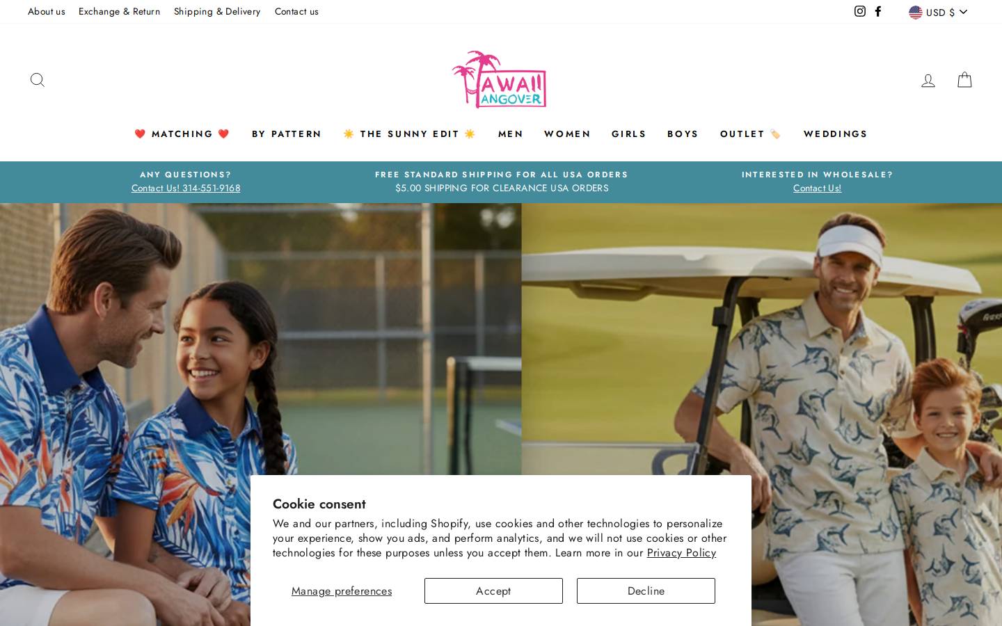Hawaiihangover homepage screenshot
