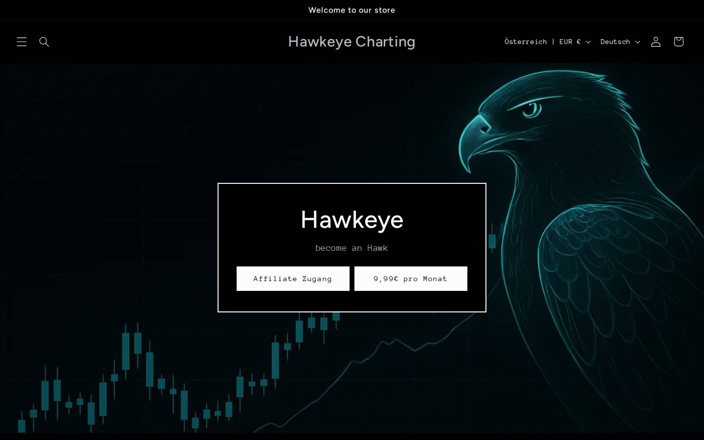 hawkeye-charting.com homepage screenshot