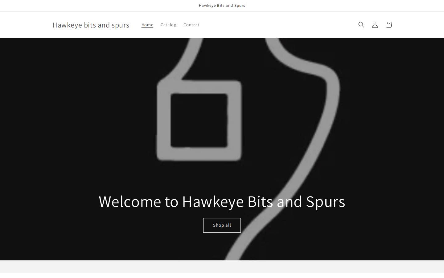 hawkeyebitsandspurs.com homepage screenshot