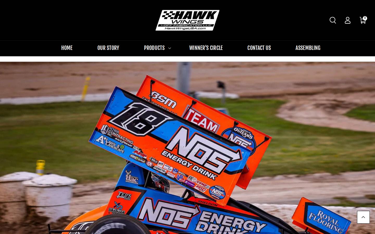 hawkwingsusa.com homepage screenshot