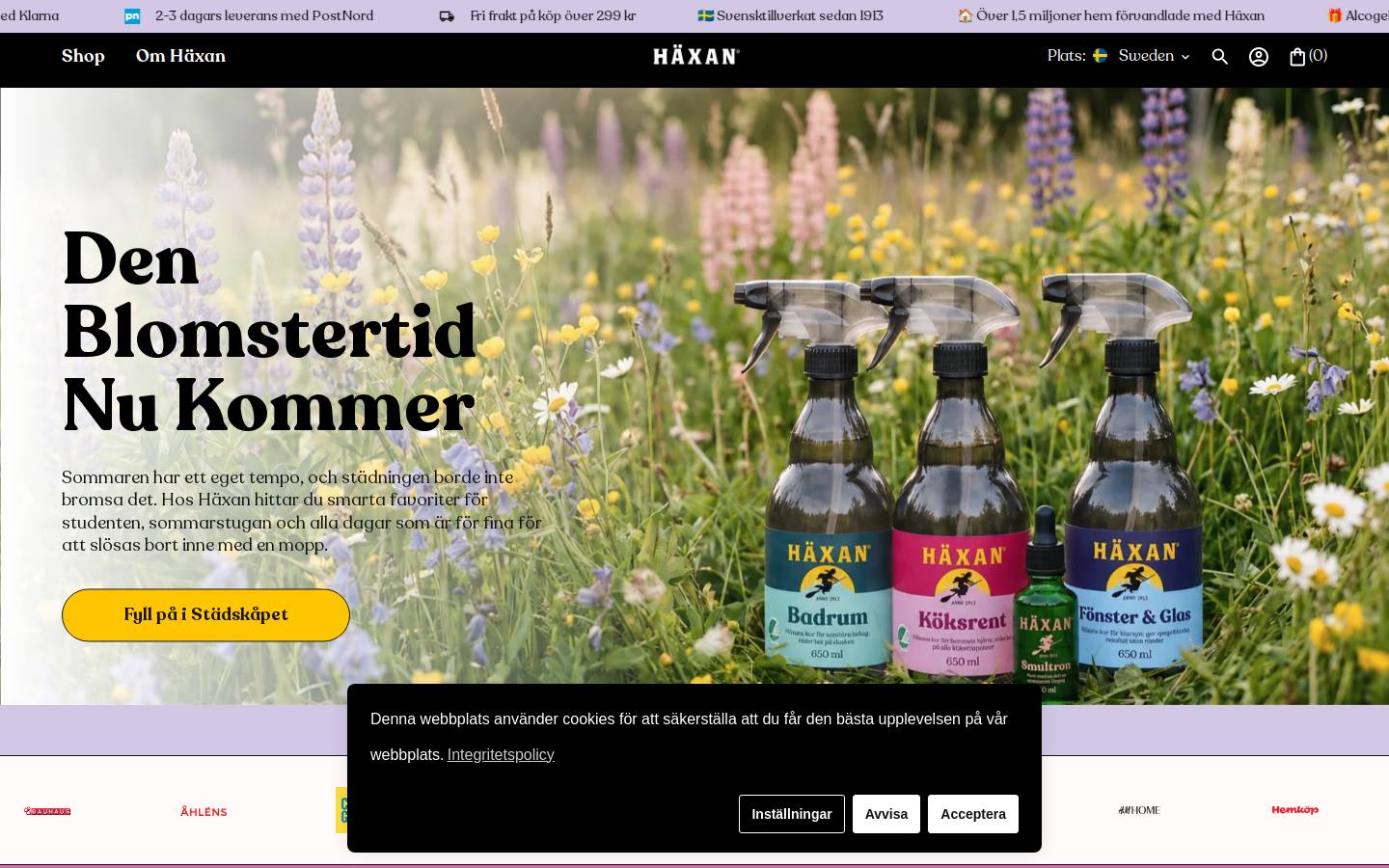 Häxan homepage screenshot