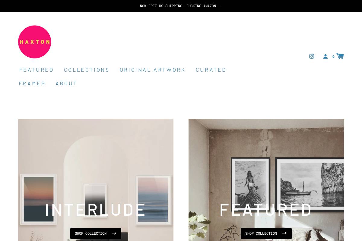 haxton.co homepage screenshot