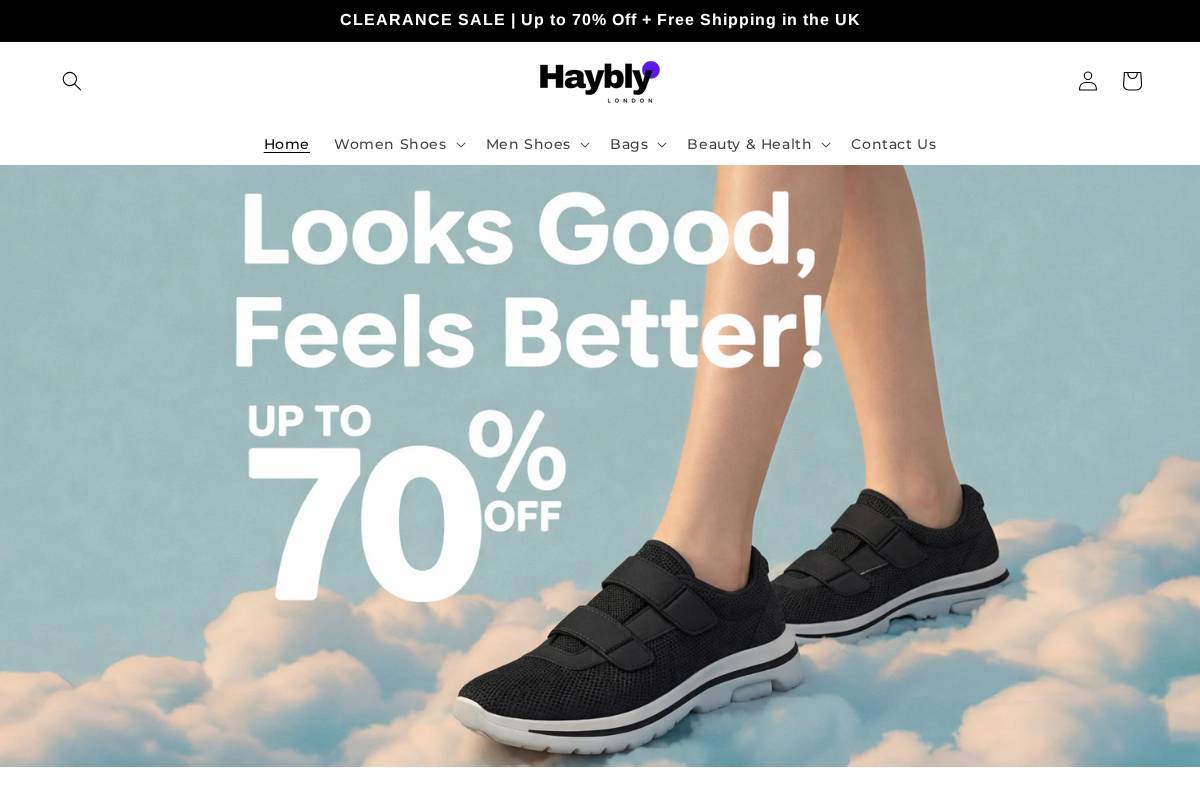 Haybly homepage screenshot