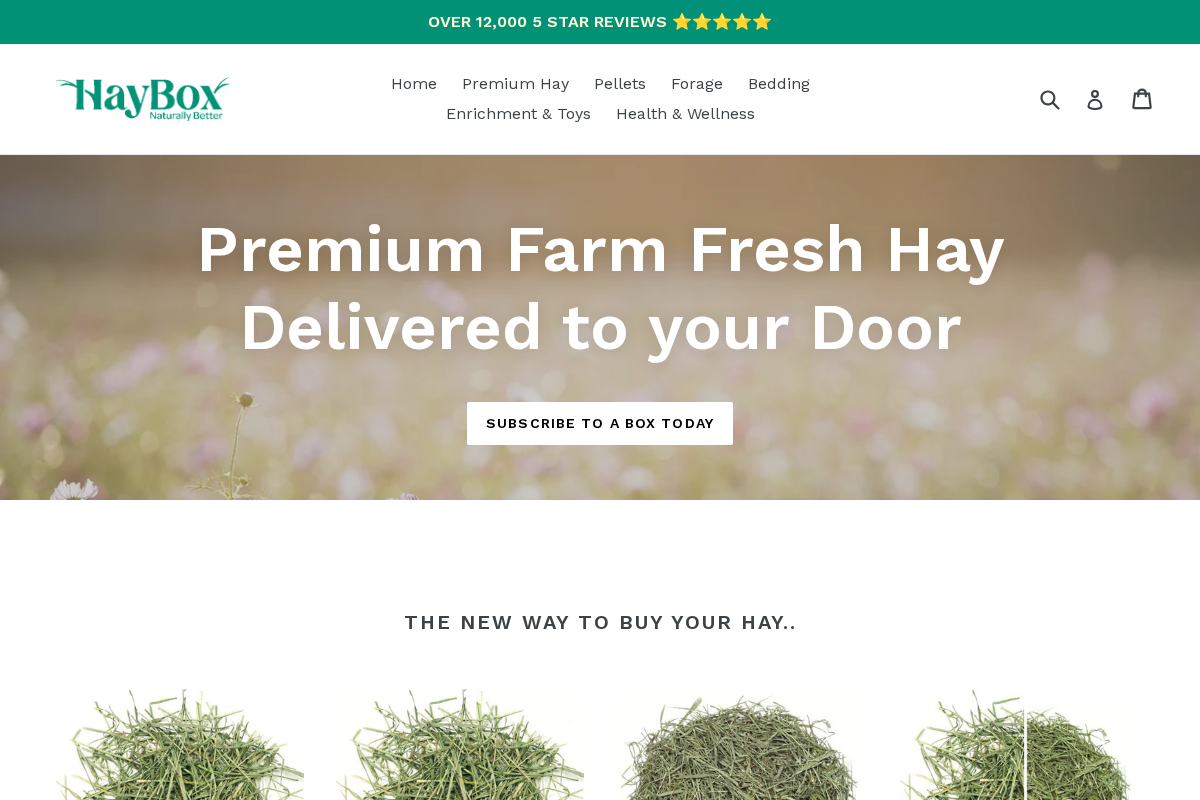 Hay Box homepage screenshot