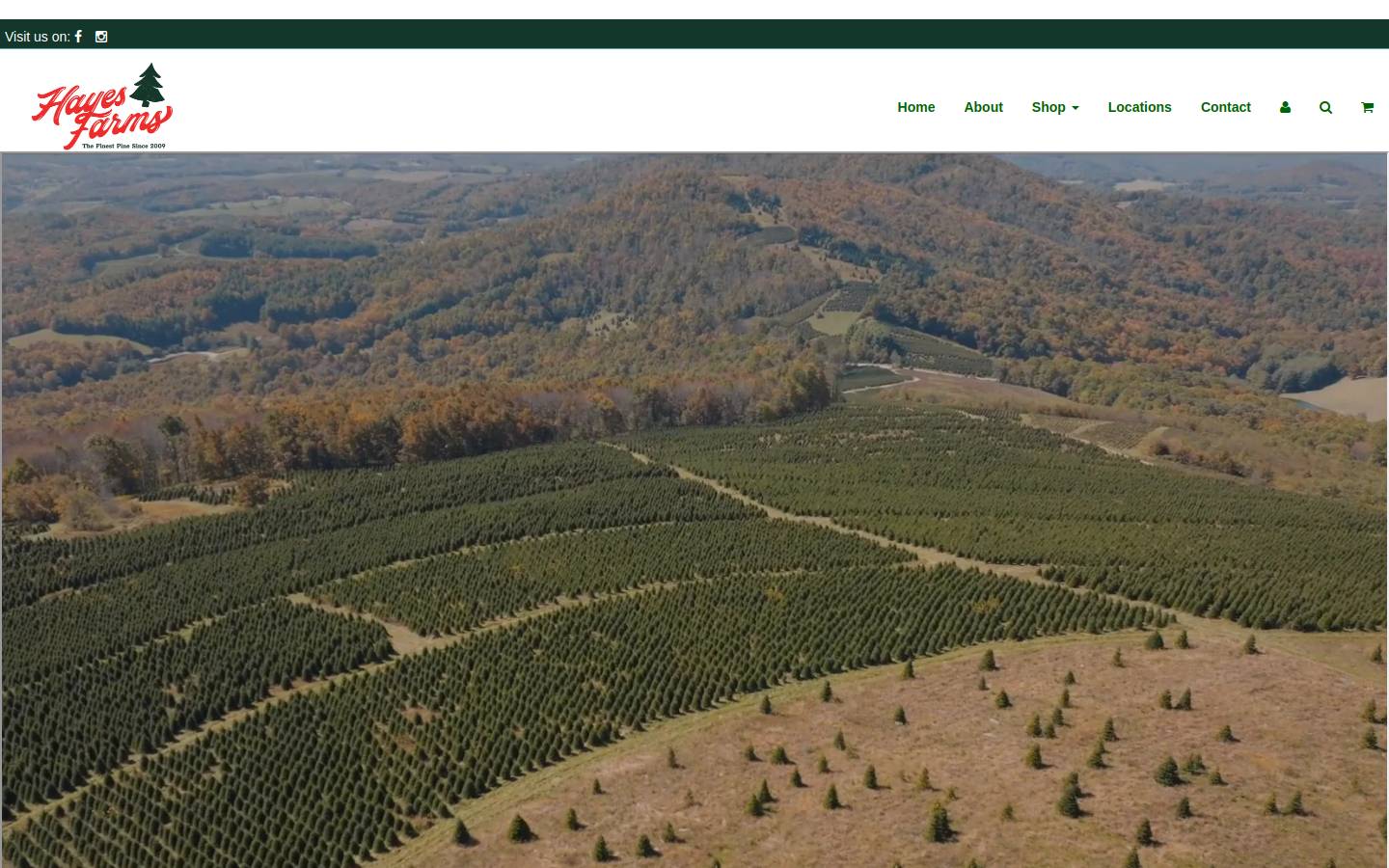 hayes-farms.com homepage screenshot