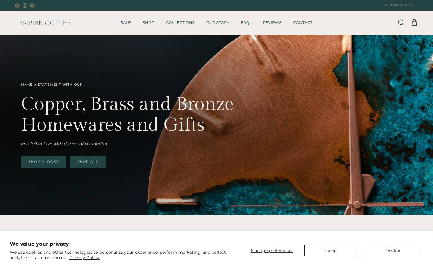 hayeshome.com.au homepage screenshot