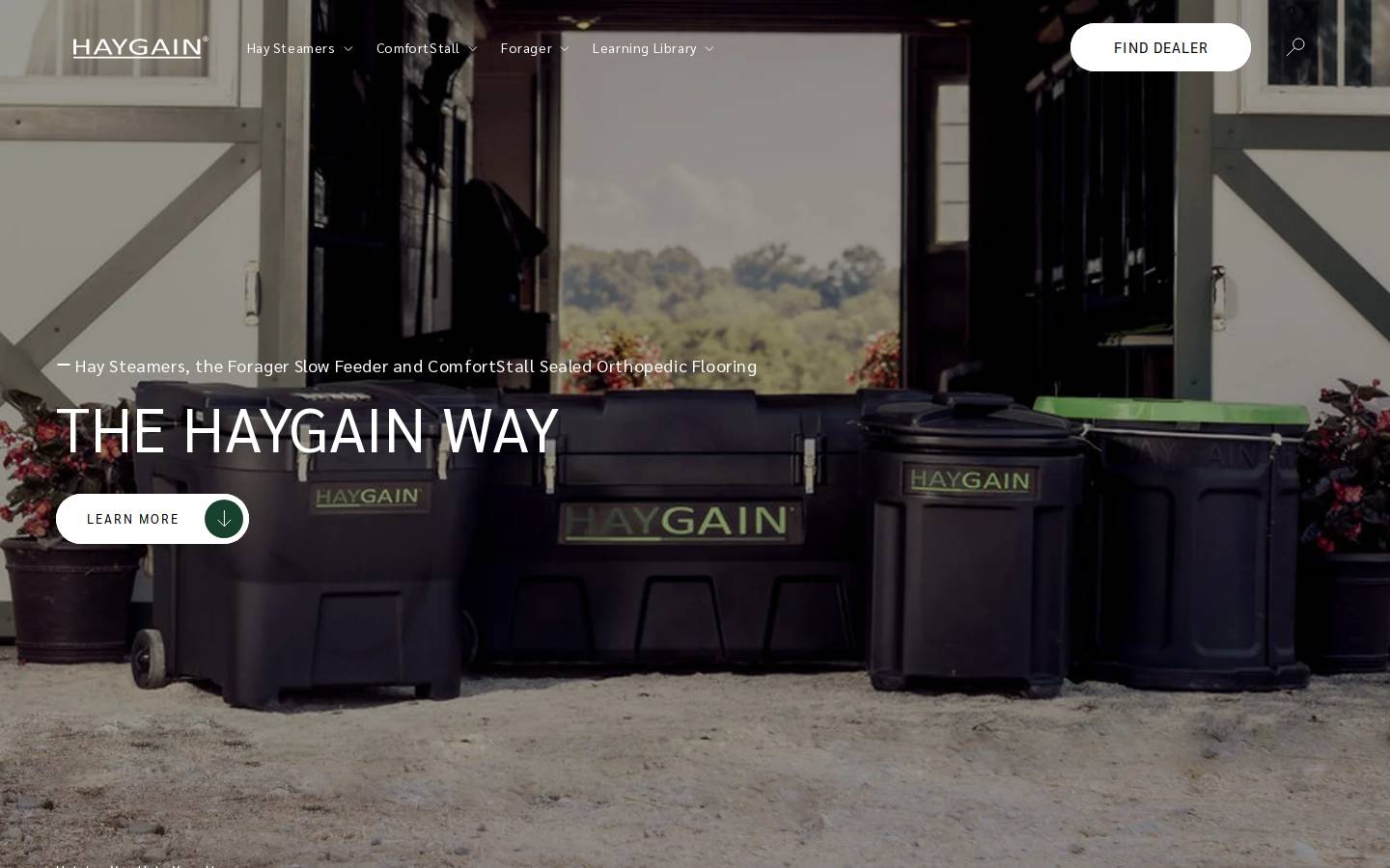 haygain.us homepage screenshot