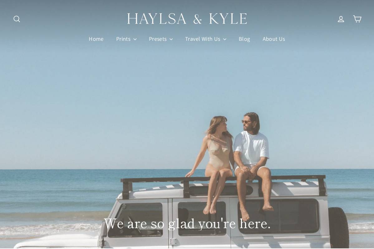 haylsaandkyle.com homepage screenshot