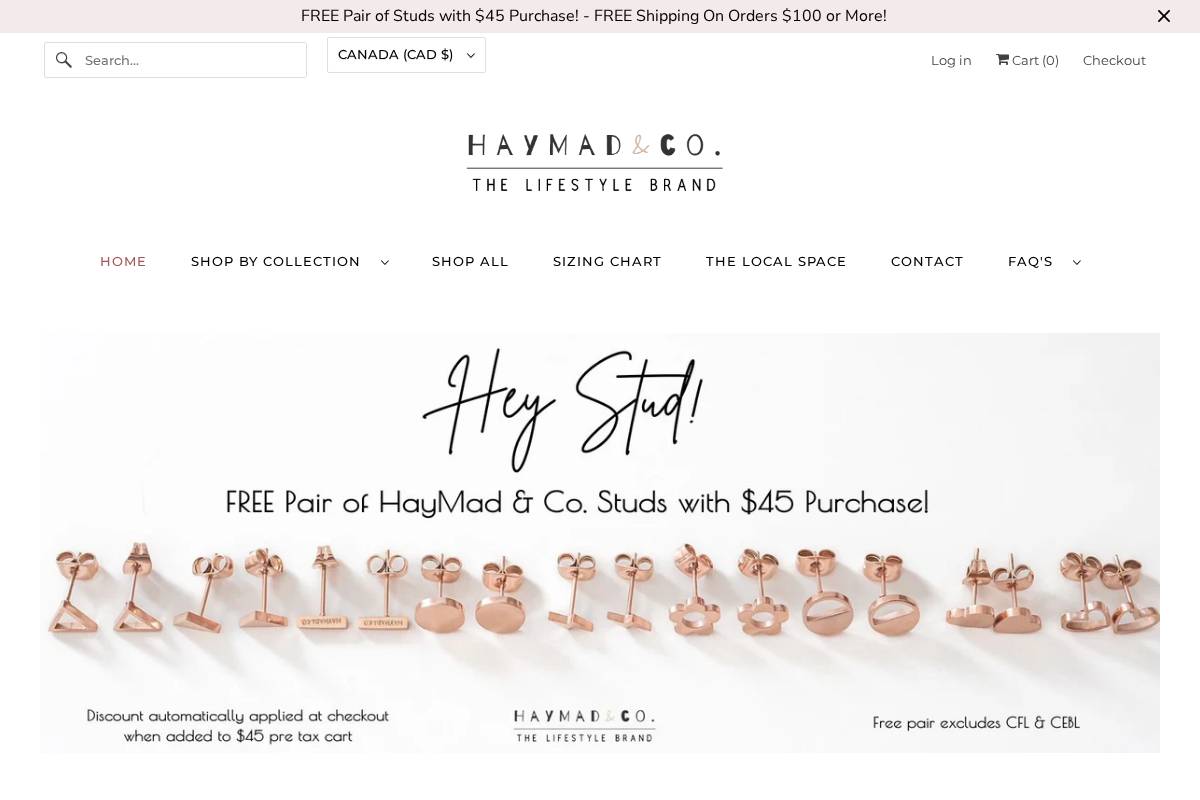 haymadandco.com homepage screenshot