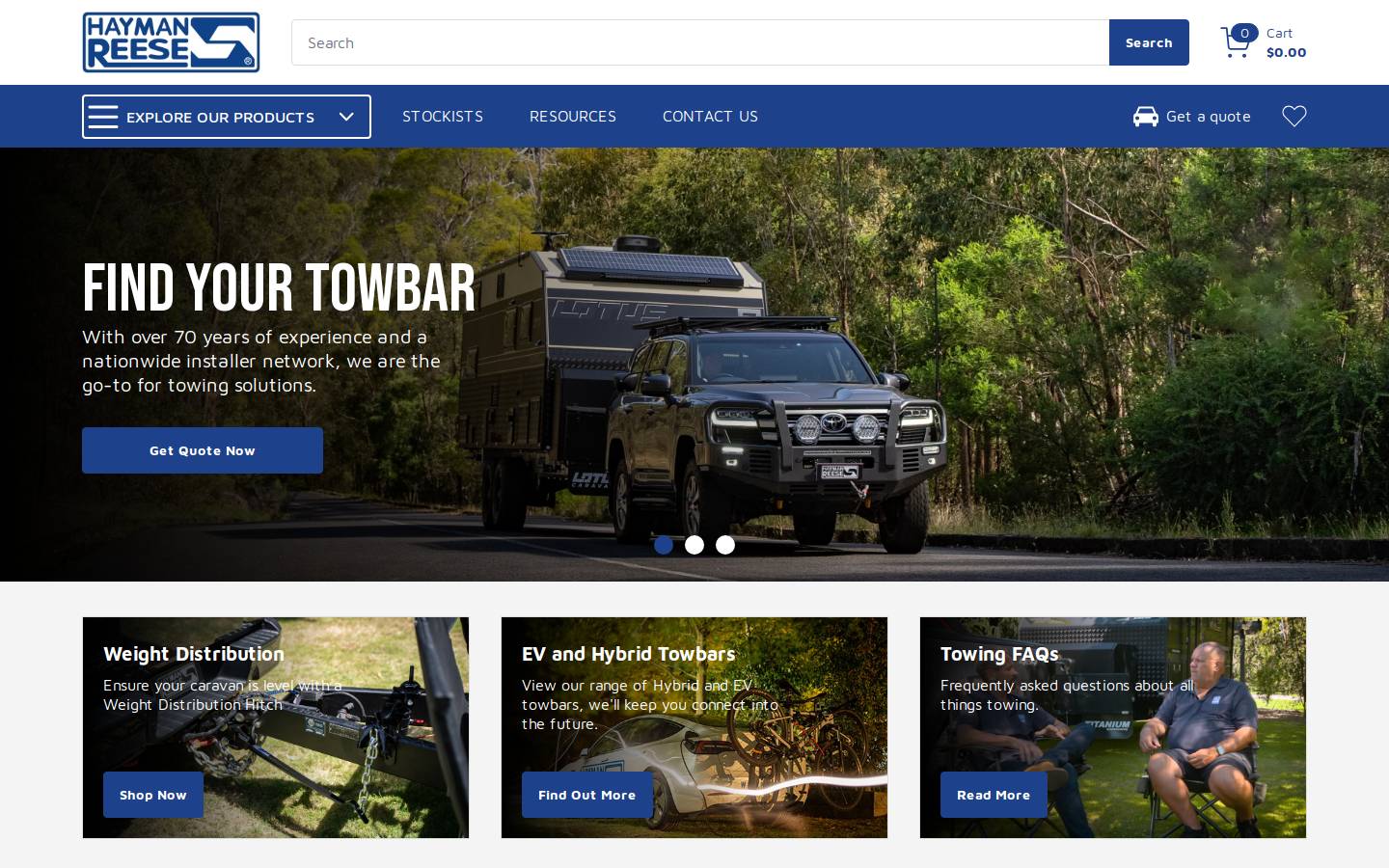 haymanreese.com.au homepage screenshot