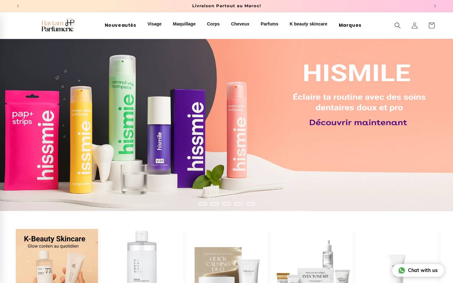 haytamparfumerie.com homepage screenshot