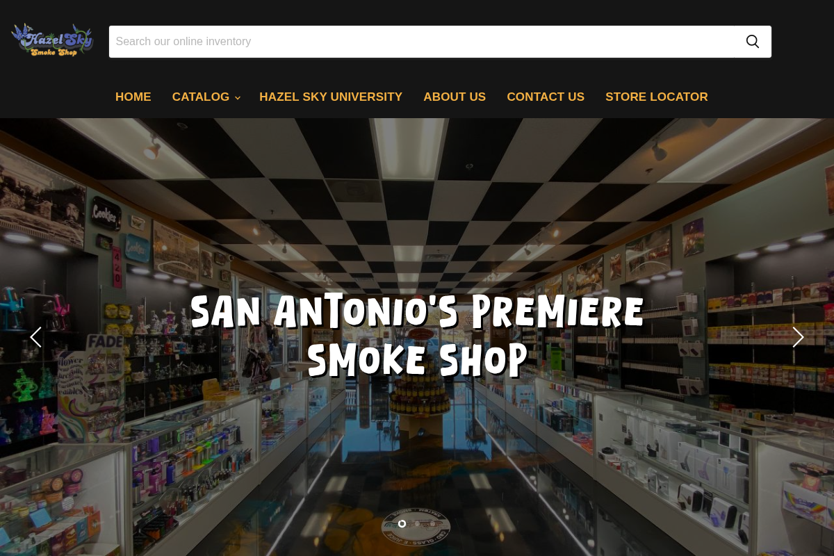 Hazel Sky Online homepage screenshot