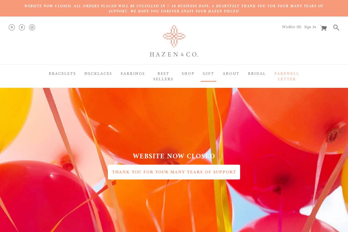 hazenandco.com homepage screenshot