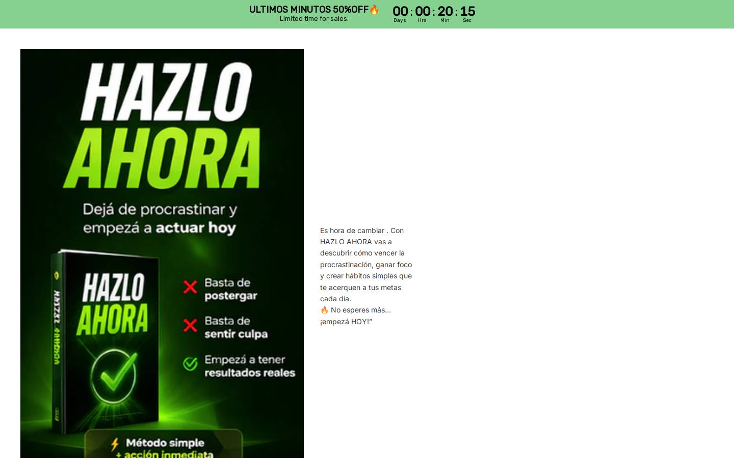 hazloahoraok.com homepage screenshot