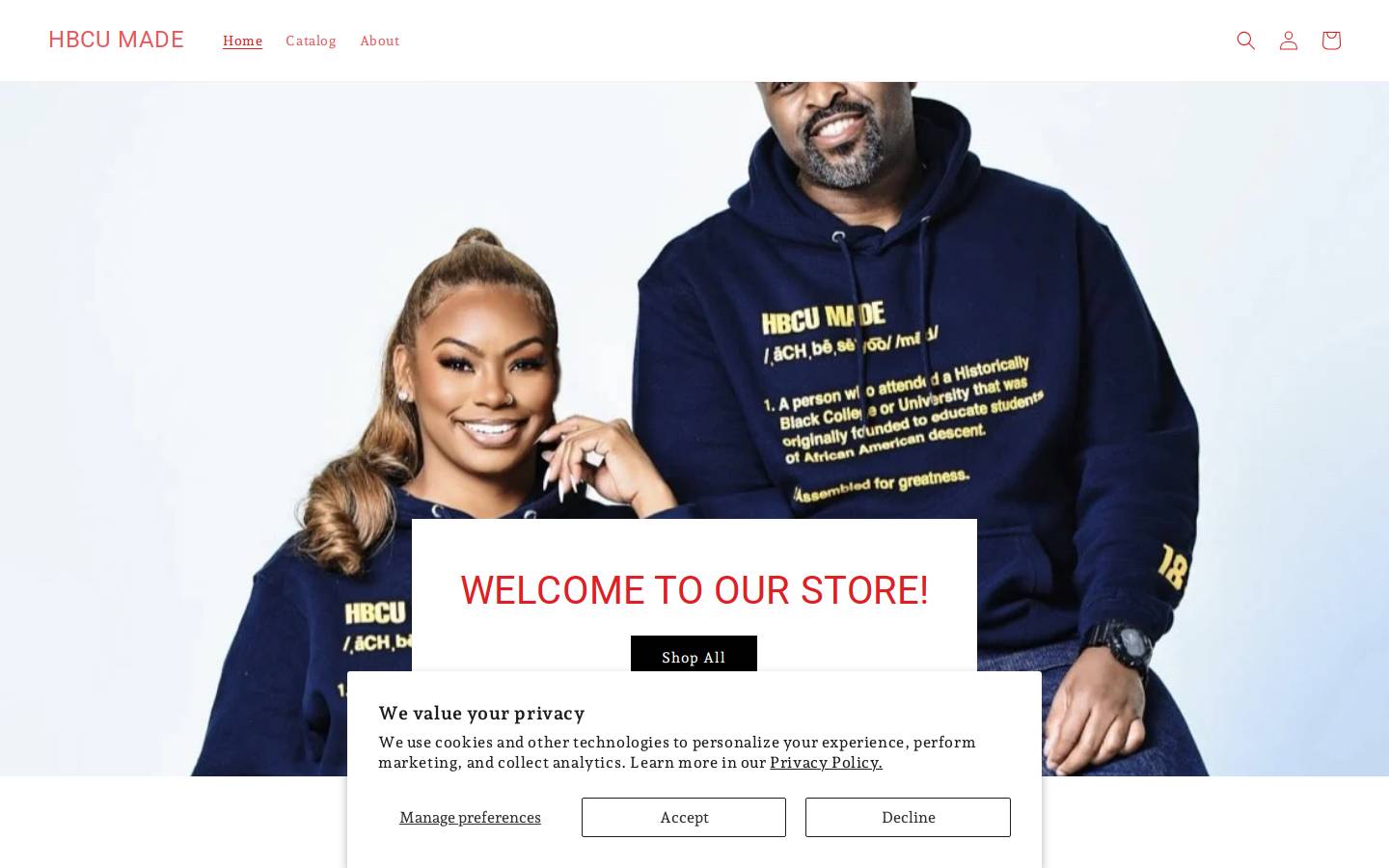 hbcu-made.com homepage screenshot