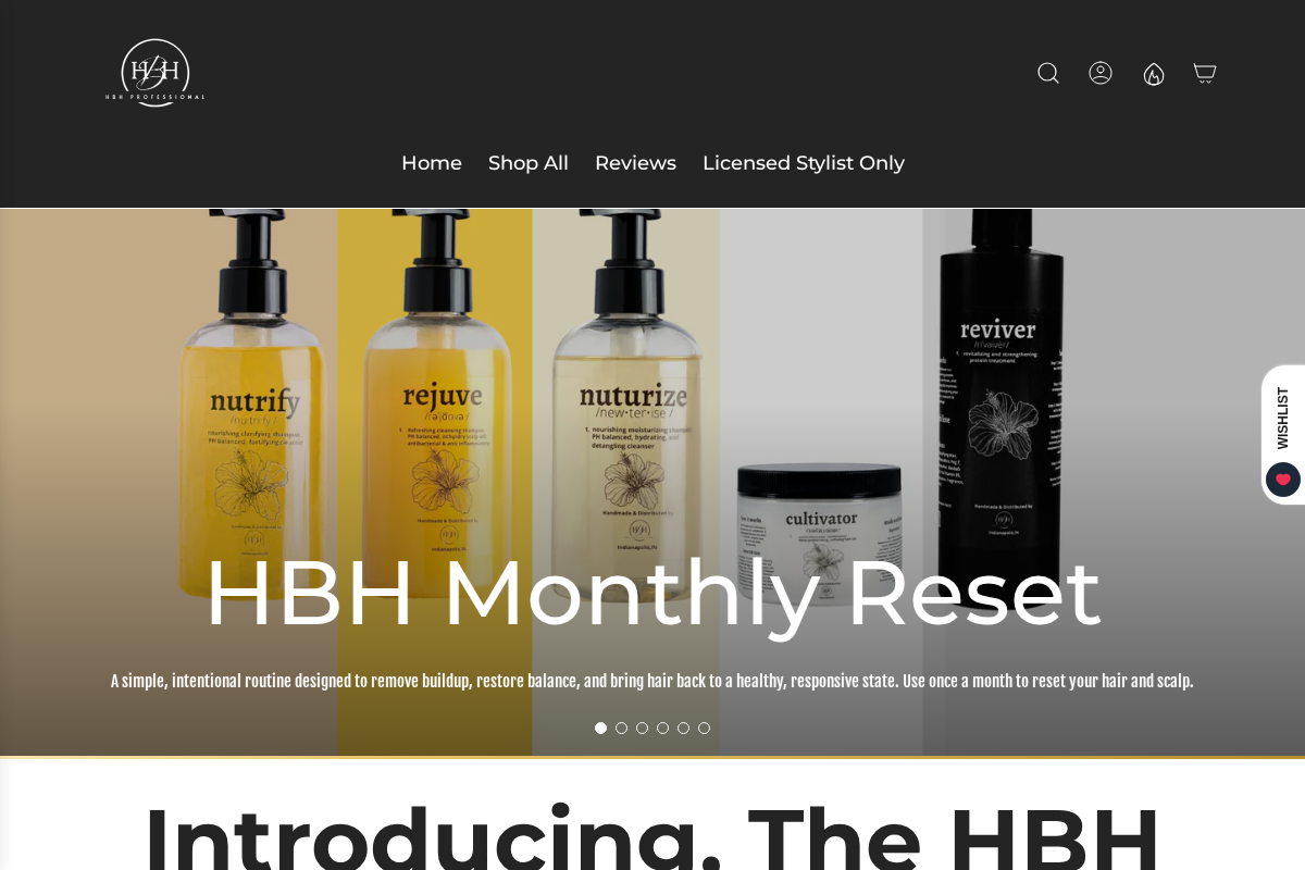 hbhpro.com homepage screenshot