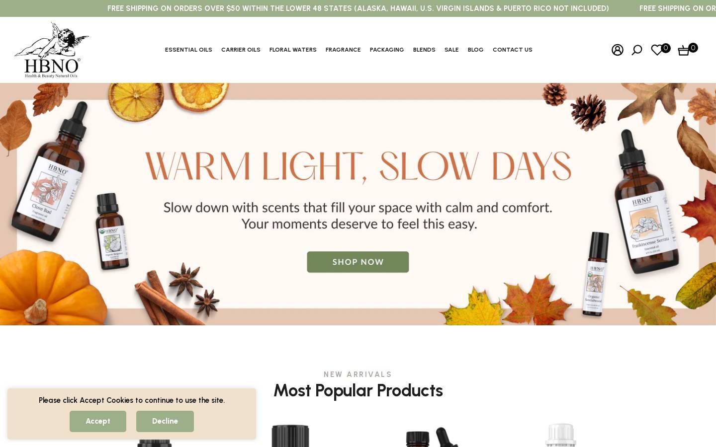 Hbno homepage screenshot