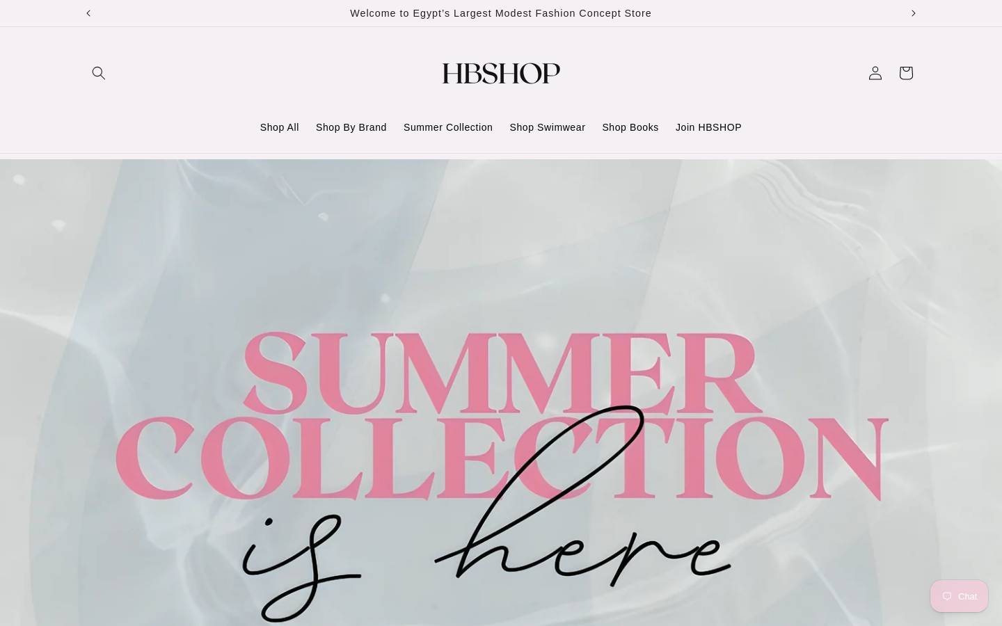 hbshop.co homepage screenshot