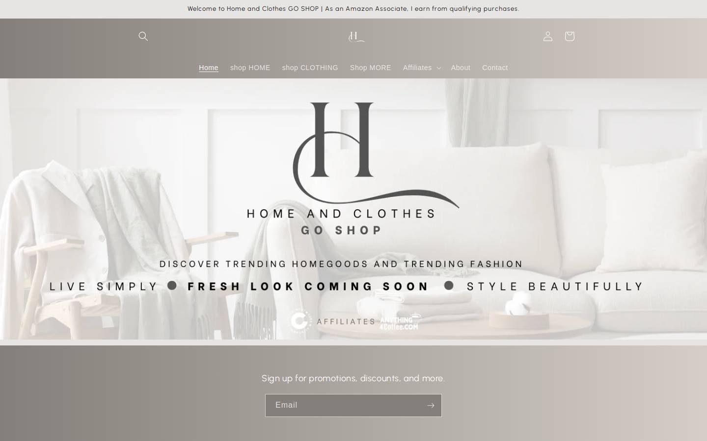 hcgoshop.com homepage screenshot