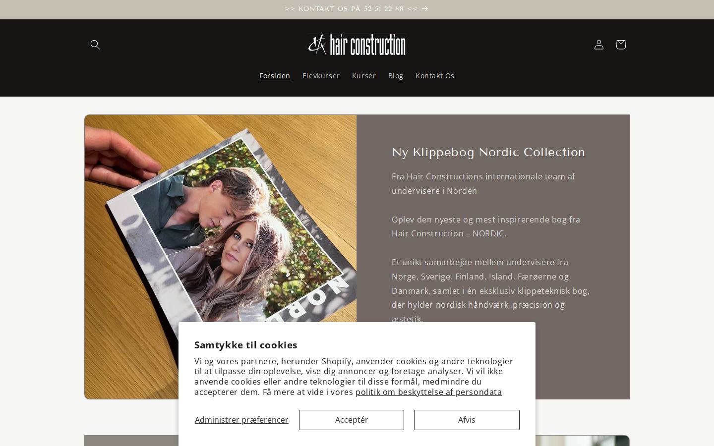 hckurser.dk homepage screenshot